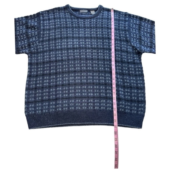 Jantzen Vintage Sweater Crewneck Knit Checkered Patterned   - Size Large - Picture 6 of 8